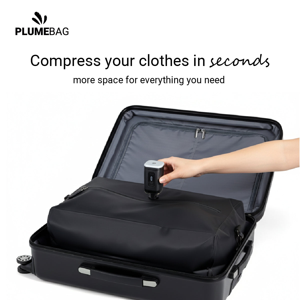 PLUMEBAG™ Compression Travel Bag – Smart Packing. Zero Stress.