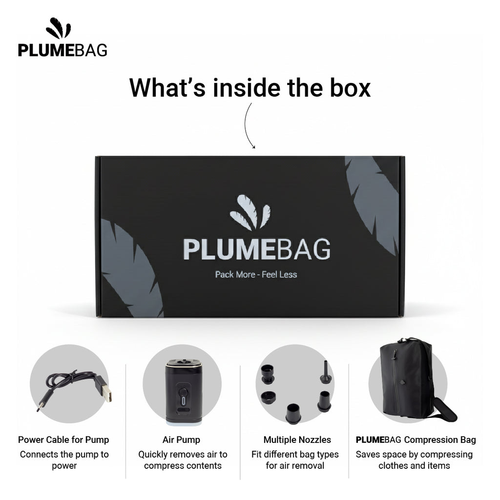 PLUMEBAG™ Compression Travel Bag – Smart Packing. Zero Stress.